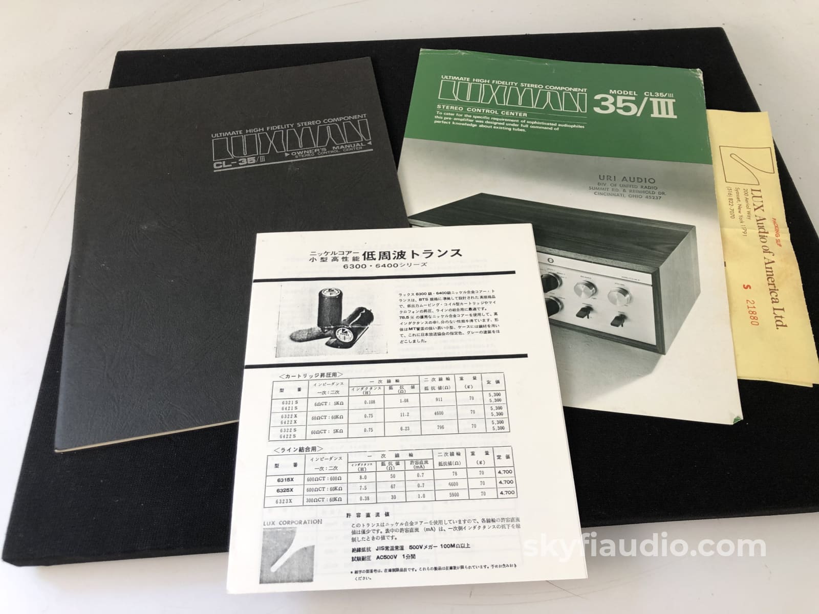 Luxman Cl35 Mkiii Tube Preamp New Old Stock Complete Collector Set! Preamplifier