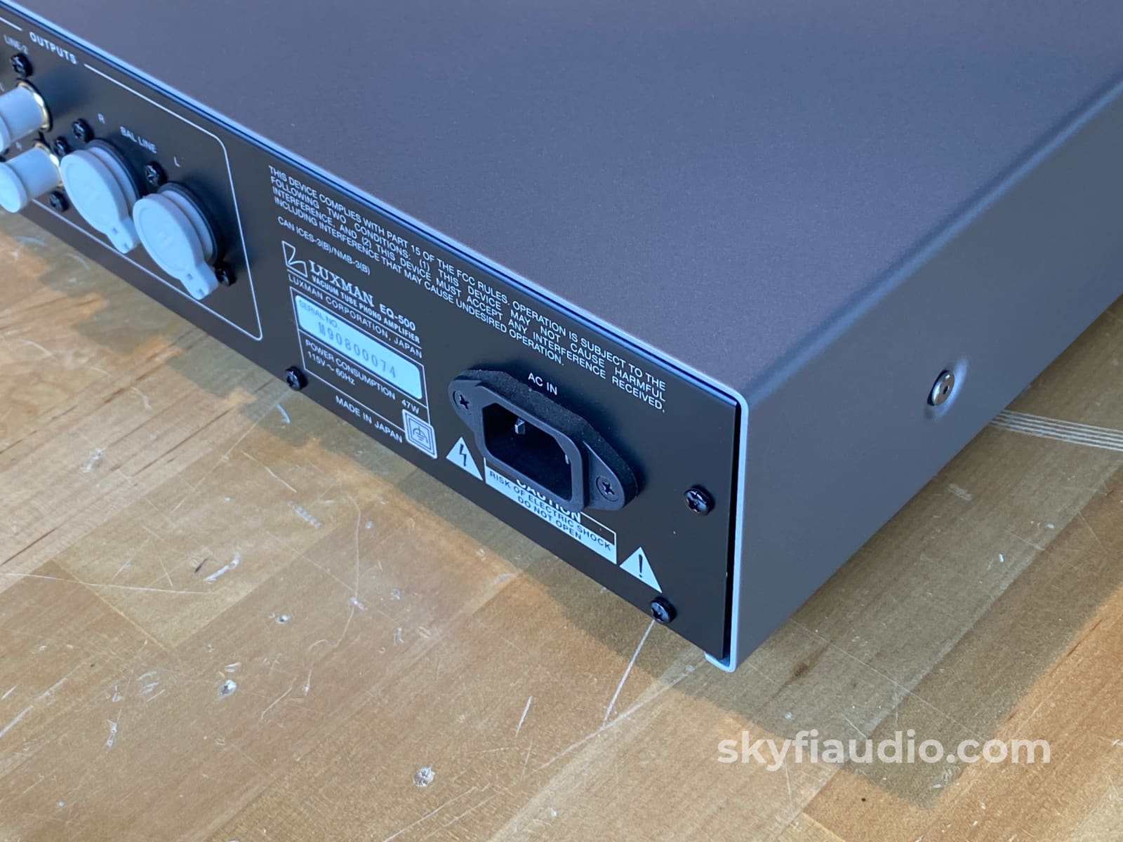 Luxman Eq-500 Tube Phono Preamplifier Mm-Mc - Wow