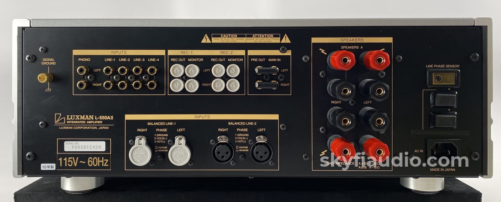 Luxman L-550A Ii Limited Edition Integrated Class A Amplifier With Phono Complete Kit