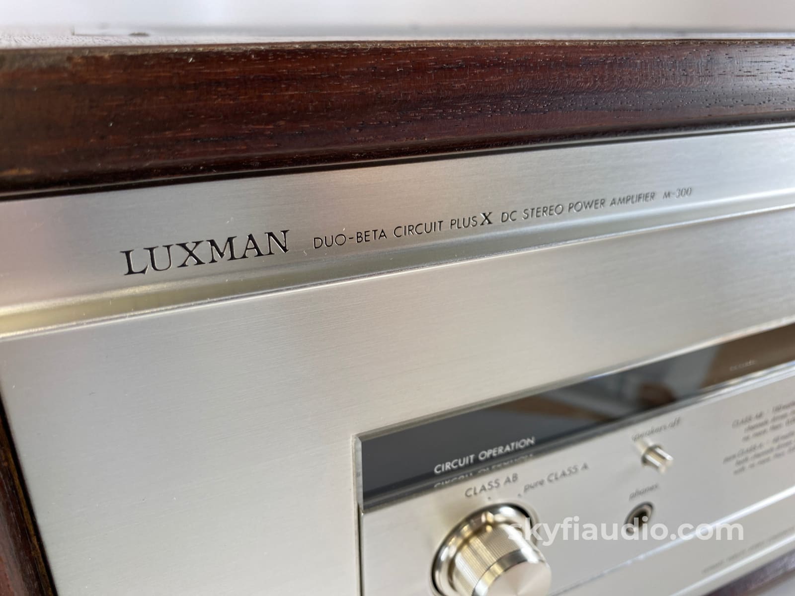 Luxman M-300 Vintage Solid State Amplifier - Serviced Plus Refinished Cabinet Gorgeous!