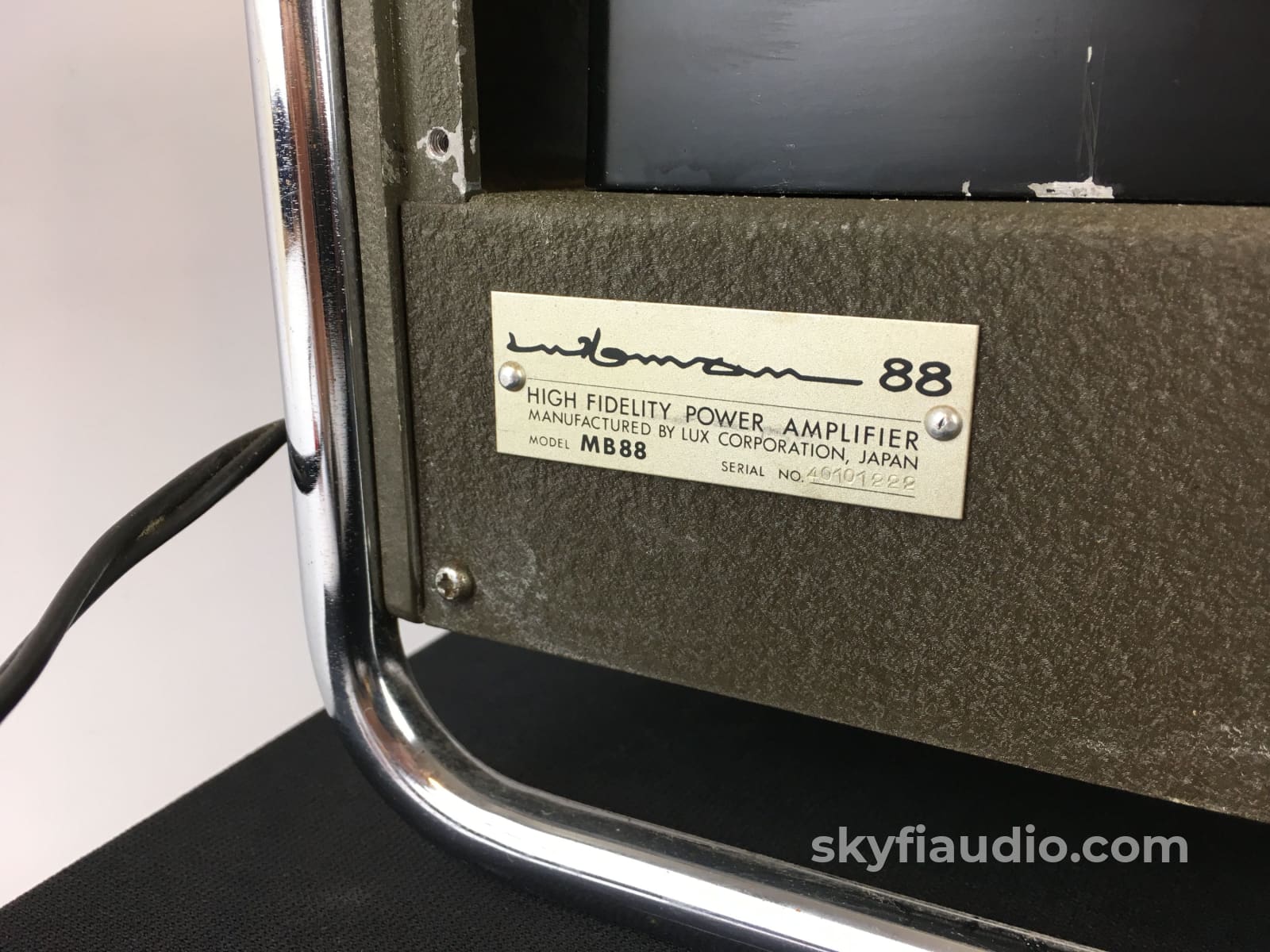 Luxman Mb88 Vintage Tube Monoblock Amplifiers - Rare Usa Find Amplifier