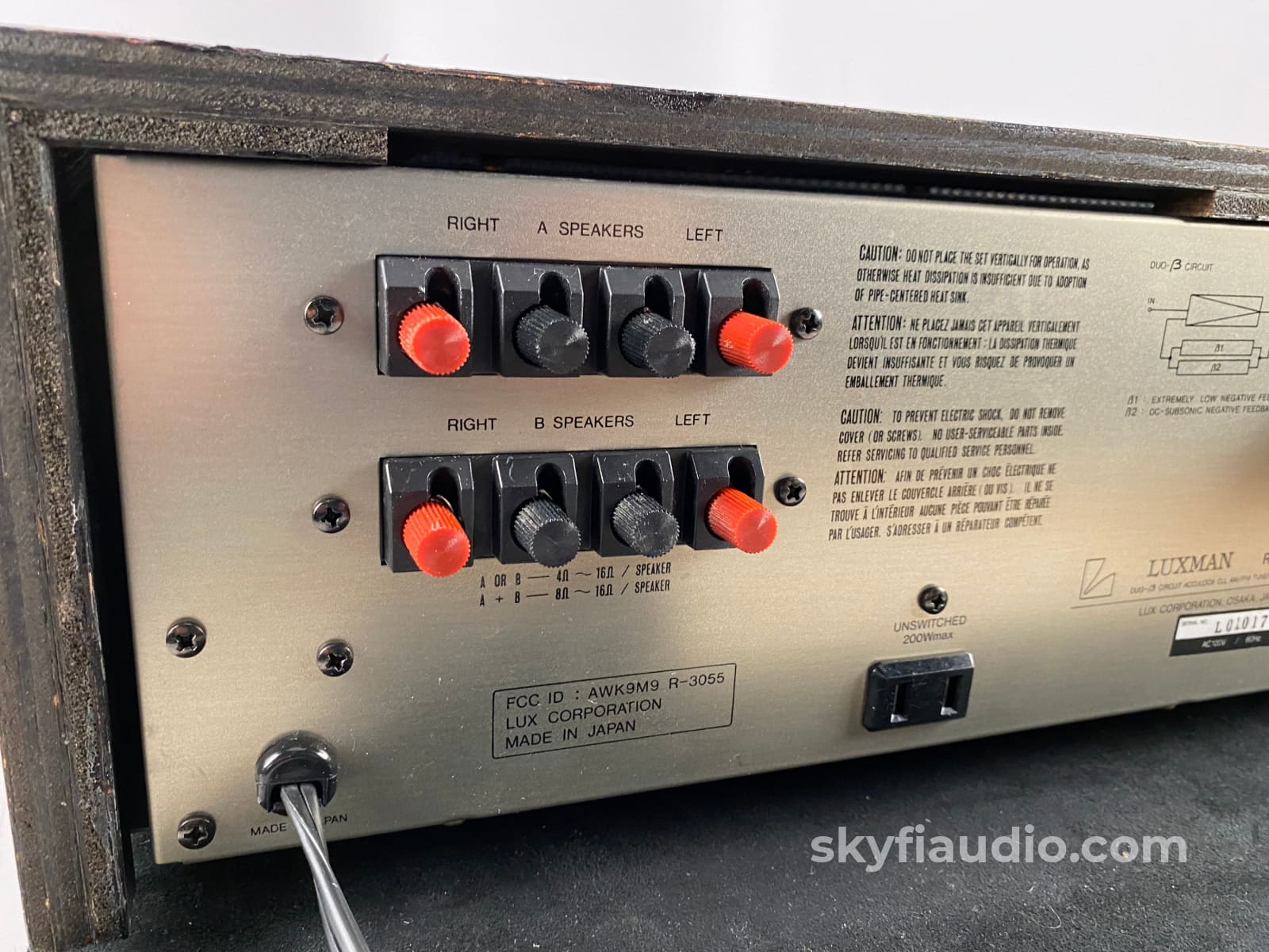 Luxman R-3055 Vintage Am/Fm Receiver Integrated Amplifier