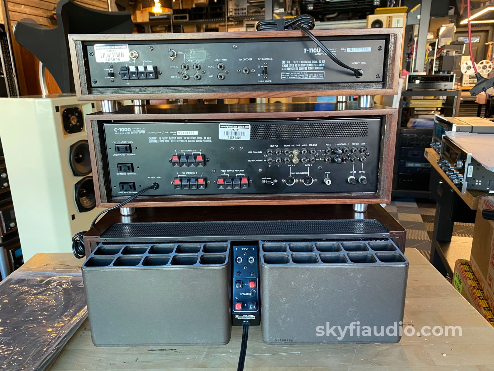 Luxman Vintage Stereo System - Amp Preamp And Tuner Skyfi Curated