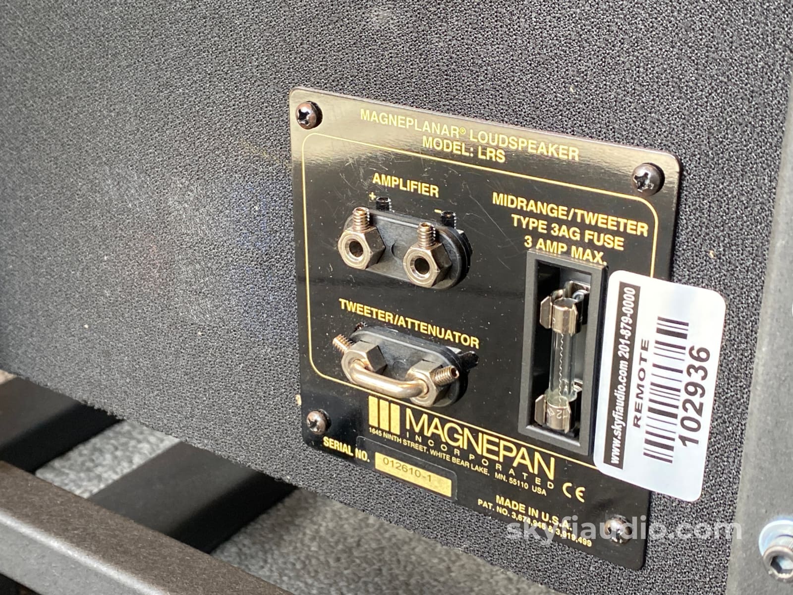 Magnepan Lrs Magnetic Planar Speakers With Stands Complete Set