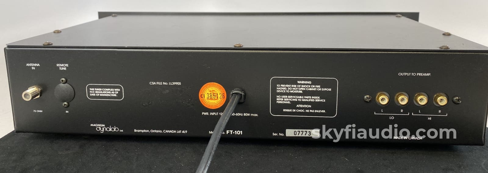 Magnum Dynalab Ft-101 Digital/Analog Reference Fm Tuner