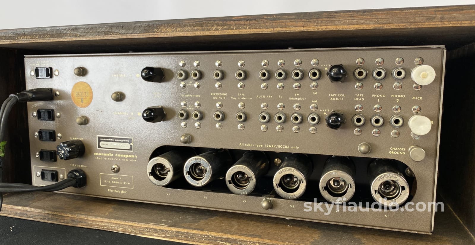 Marantz Model 7 Vintage Tube Preamp - Bone Stock Collectors Piece Mint Preamplifier