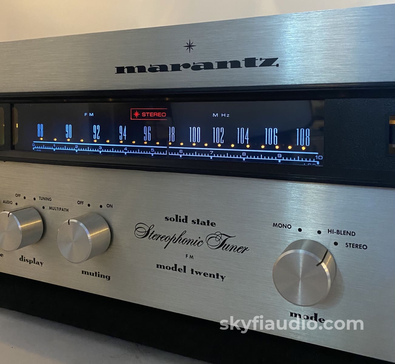 Marantz Model Twenty (20) Vintage Fm Tuner With Scope In Outstanding Condition