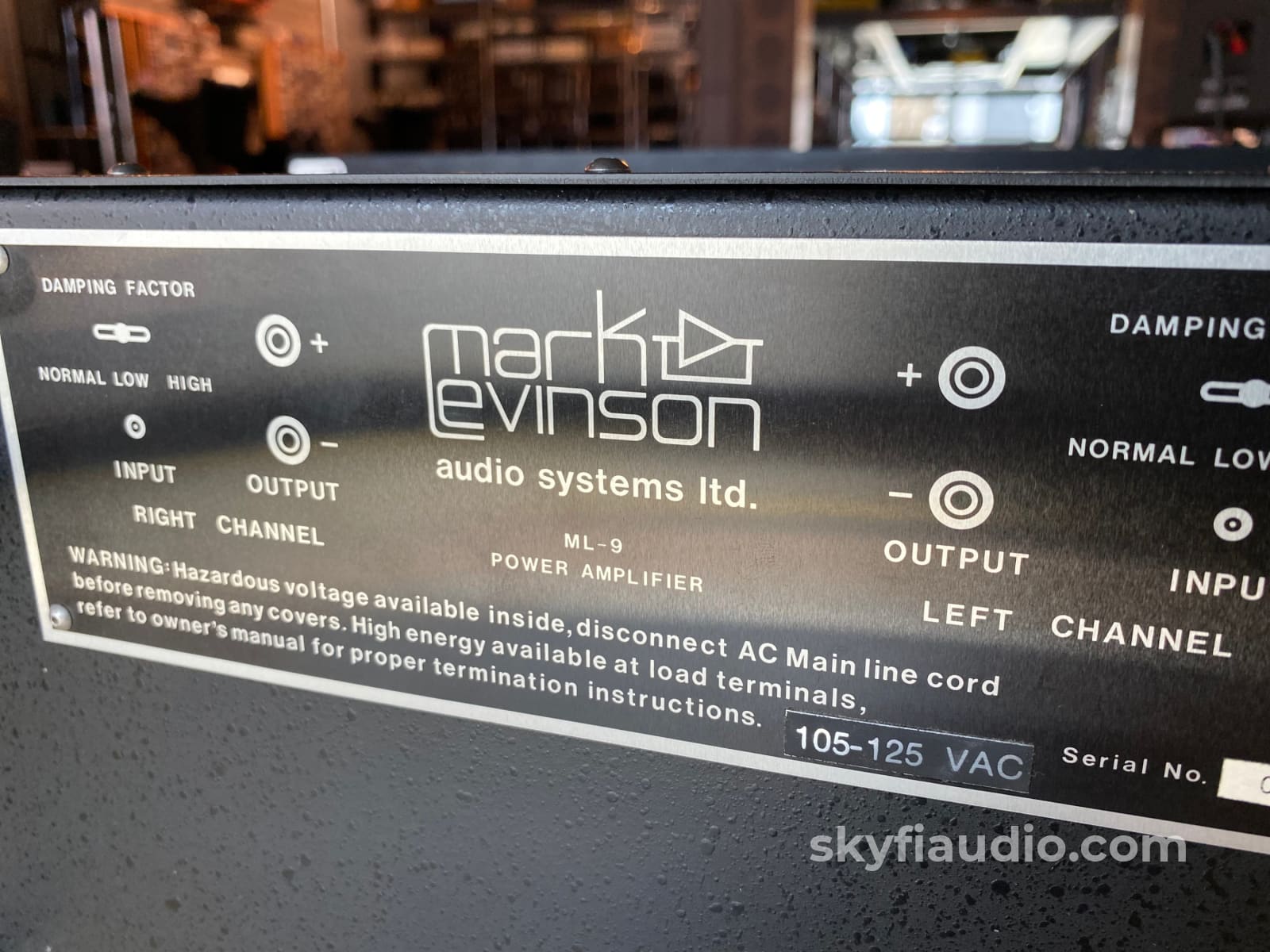 Mark Levinson Ml-9 Vintage Class Ab Amplifier Amplifier