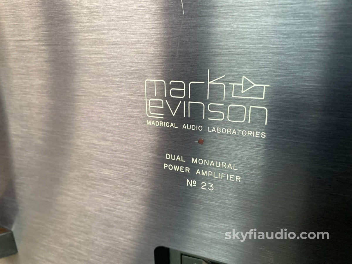 Mark Levinson No.23 Dual Monaural Solid State Amplifier