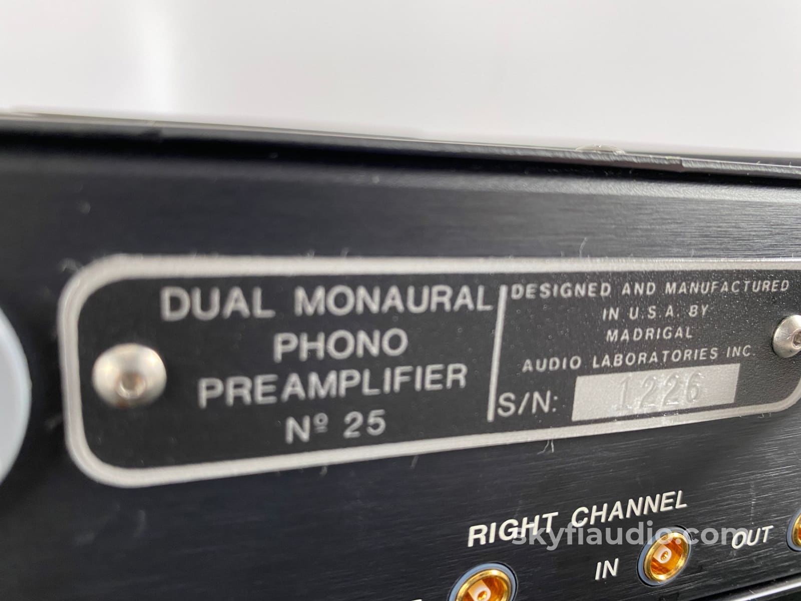 Mark Levinson No.25 Mc Phono Preamp With Power Supply (Pls-226) - Stereophile Class A Rated