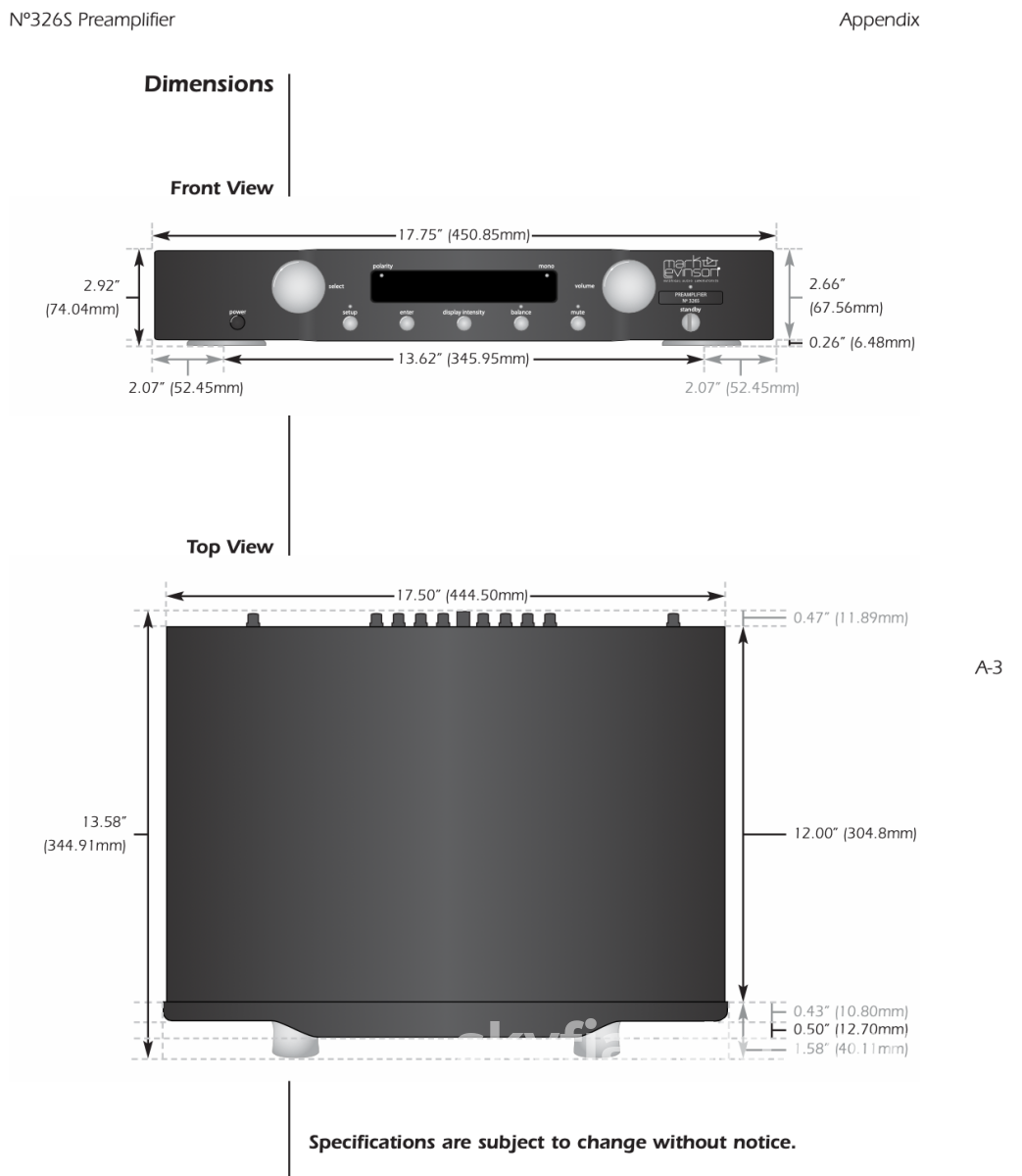 Mark Levinson No. 326S Line Stage Preamplifier With Remote