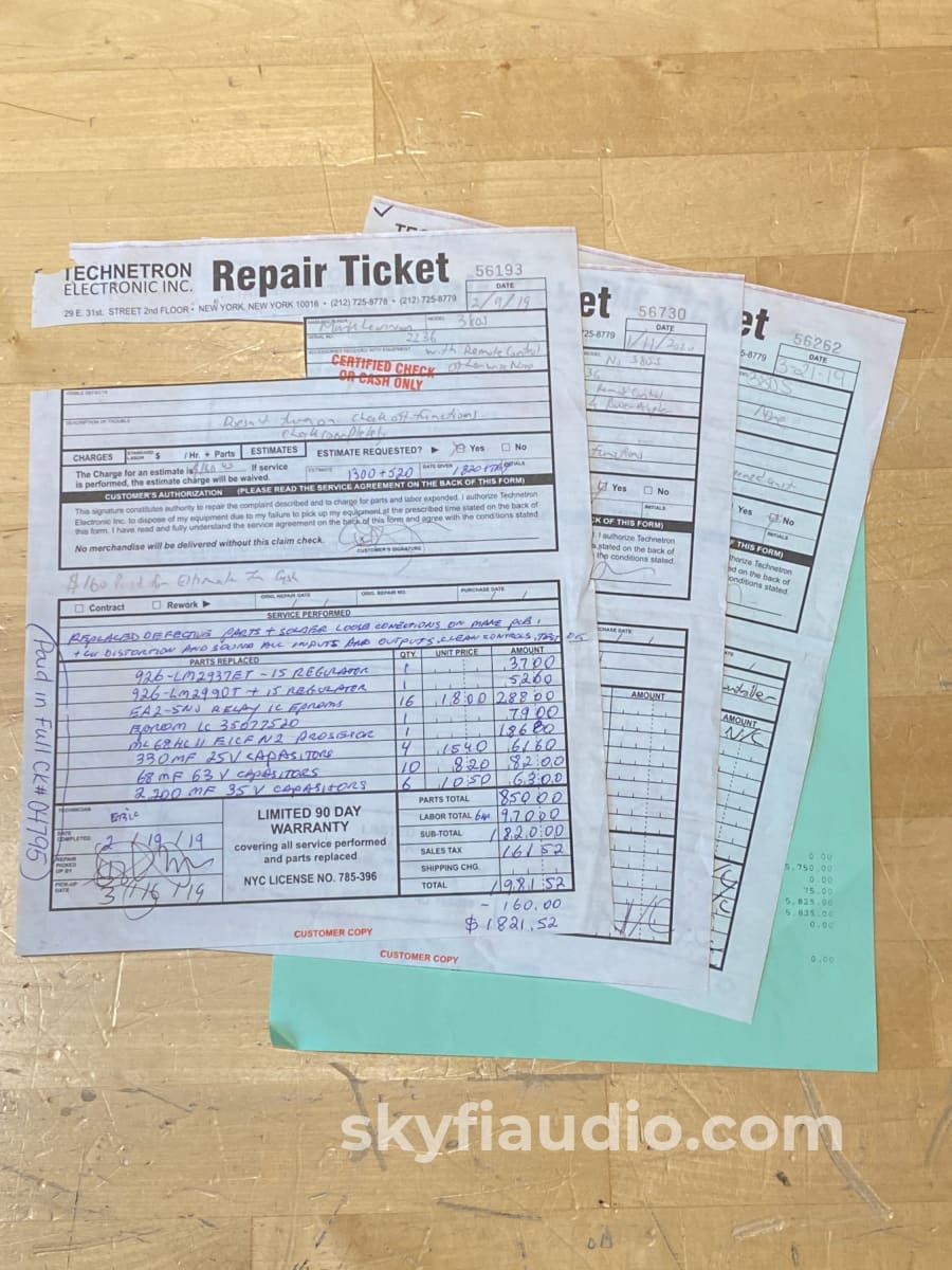 Mark Levinson 380S Dual Mono Preamp - Factory Serviced Preamplifier