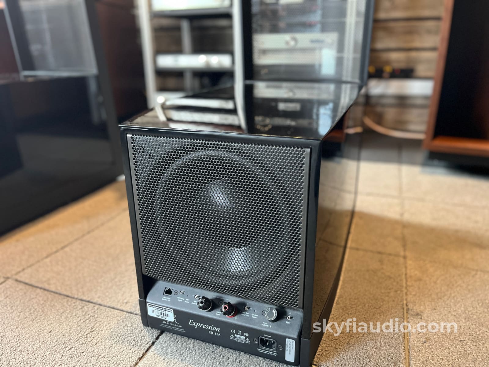 Martin Logan Expression ESL13A - Hybrid Electrostatic Speakers - Gloss Black Amplifier