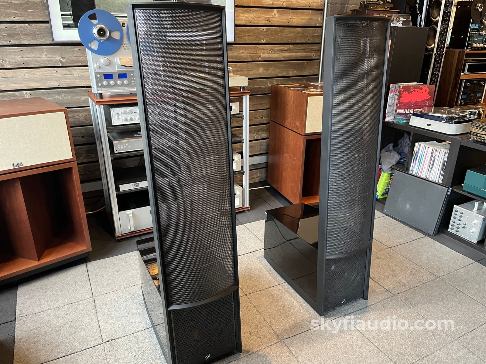 Martin Logan Expression ESL13A - Hybrid Electrostatic Speakers - Gloss Black Amplifier