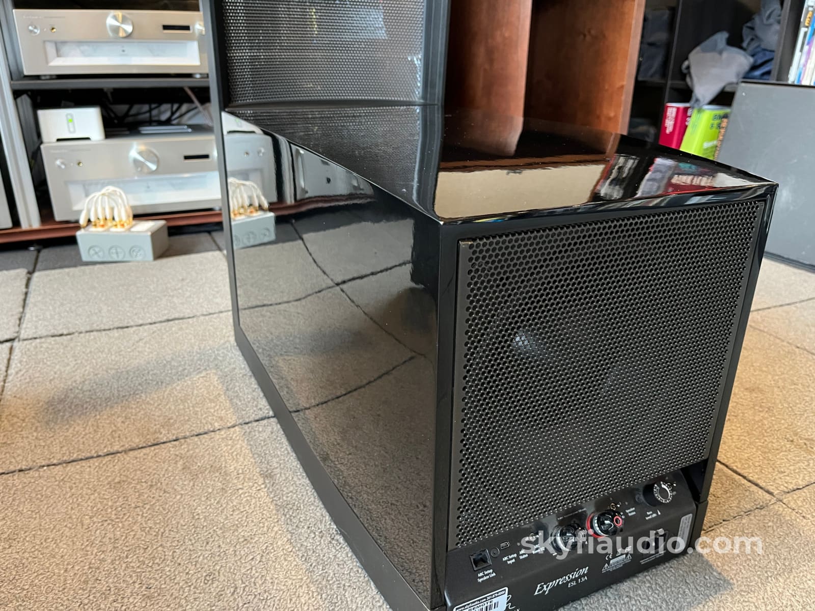 Martin Logan Expression ESL13A - Hybrid Electrostatic Speakers - Gloss Black Amplifier