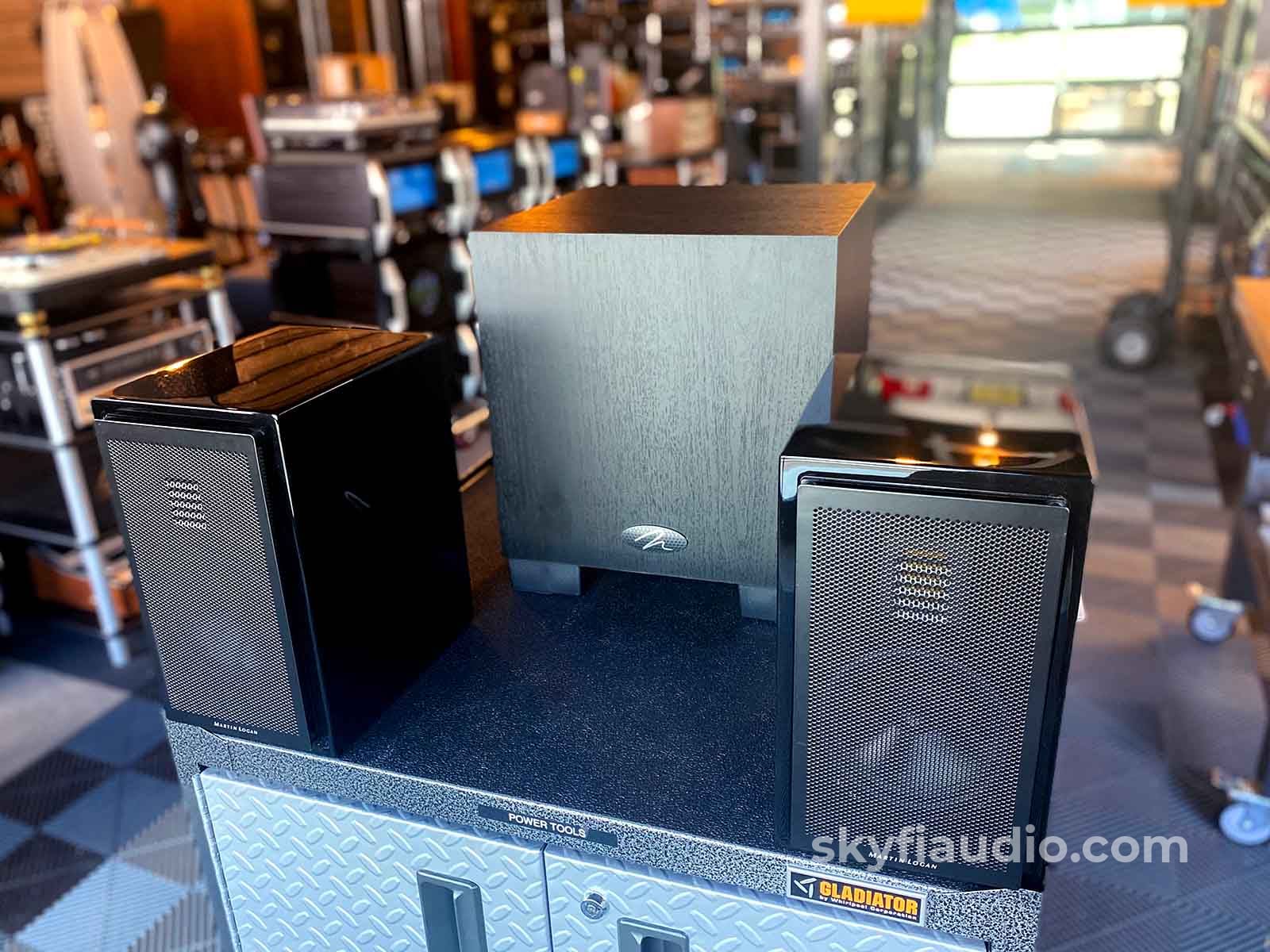Martin Logan Lx16 Speakers W/Matching Dynamo Subwoofer