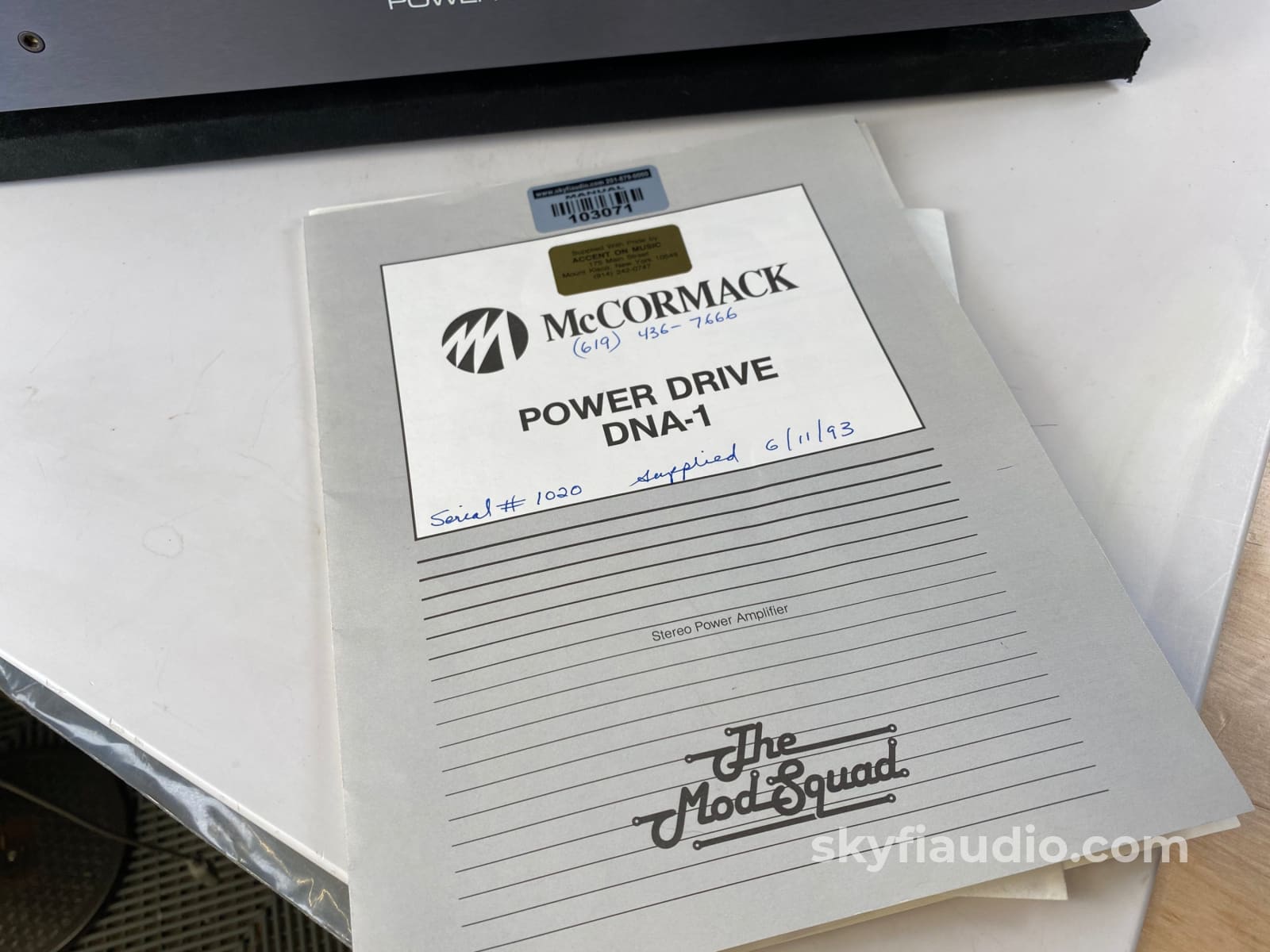 Mccormack Power Drive Dna-1 Amplifier