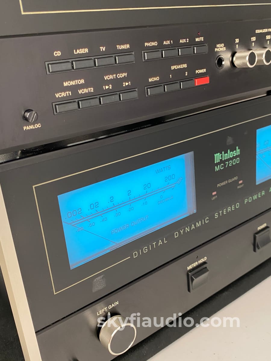 Mcintosh 4 Piece System From The 1980S And 1990S = C37 + Mc7200 Mcd7007 Mr7083 Skyfi Curated