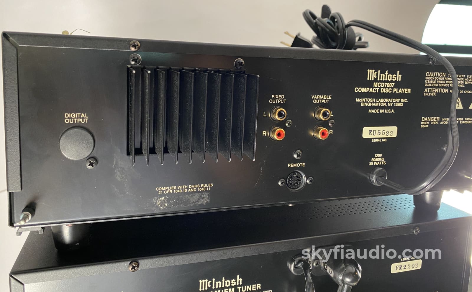 Mcintosh 4 Piece System From The 1980S And 1990S = C37 + Mc7200 Mcd7007 Mr7083 Skyfi Curated