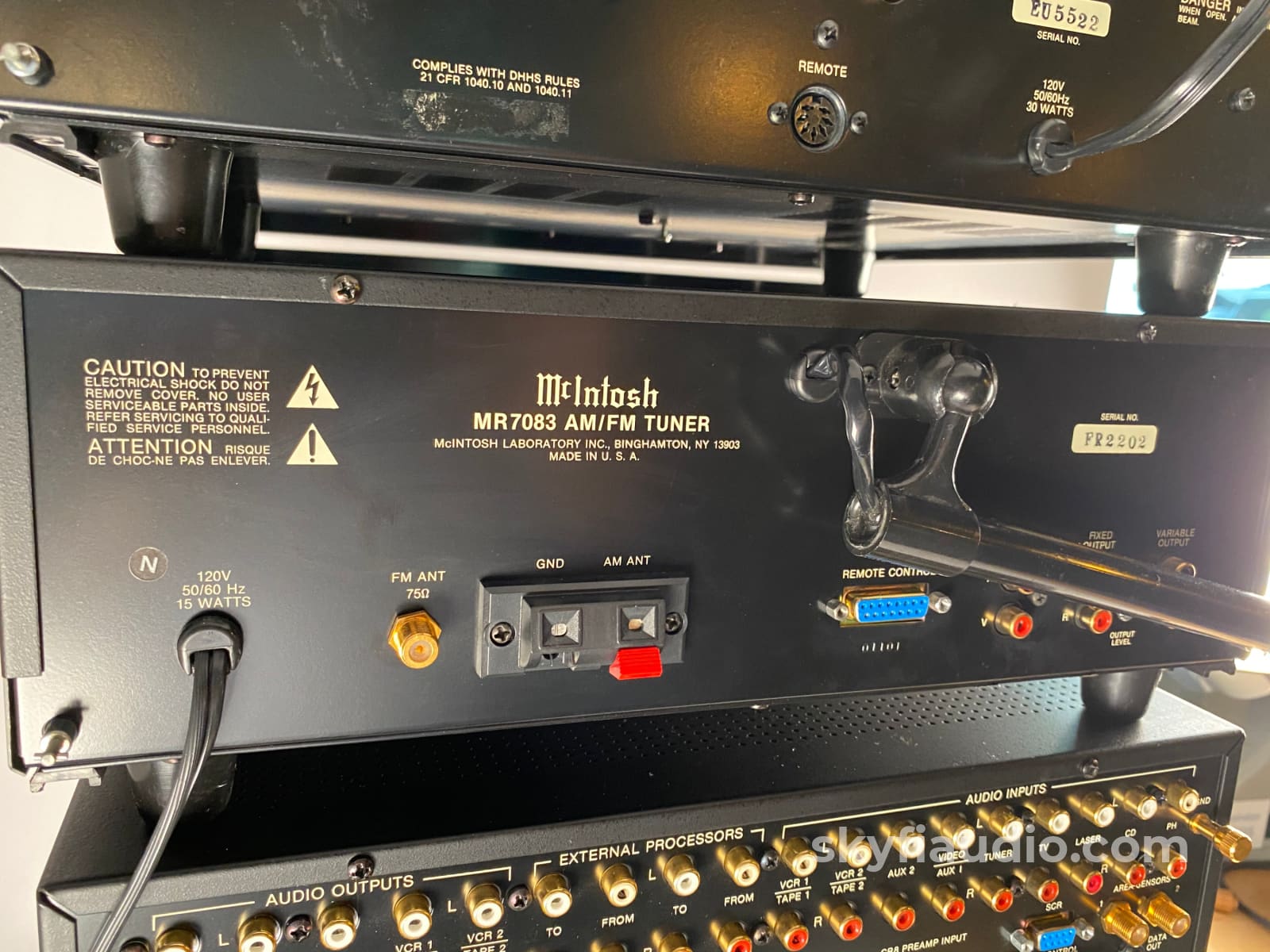 Mcintosh 4 Piece System From The 1980S And 1990S = C37 + Mc7200 Mcd7007 Mr7083 Skyfi Curated