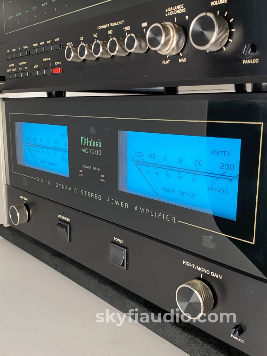 Mcintosh 4 Piece System From The 1980S And 1990S = C37 + Mc7200 Mcd7007 Mr7083 Skyfi Curated