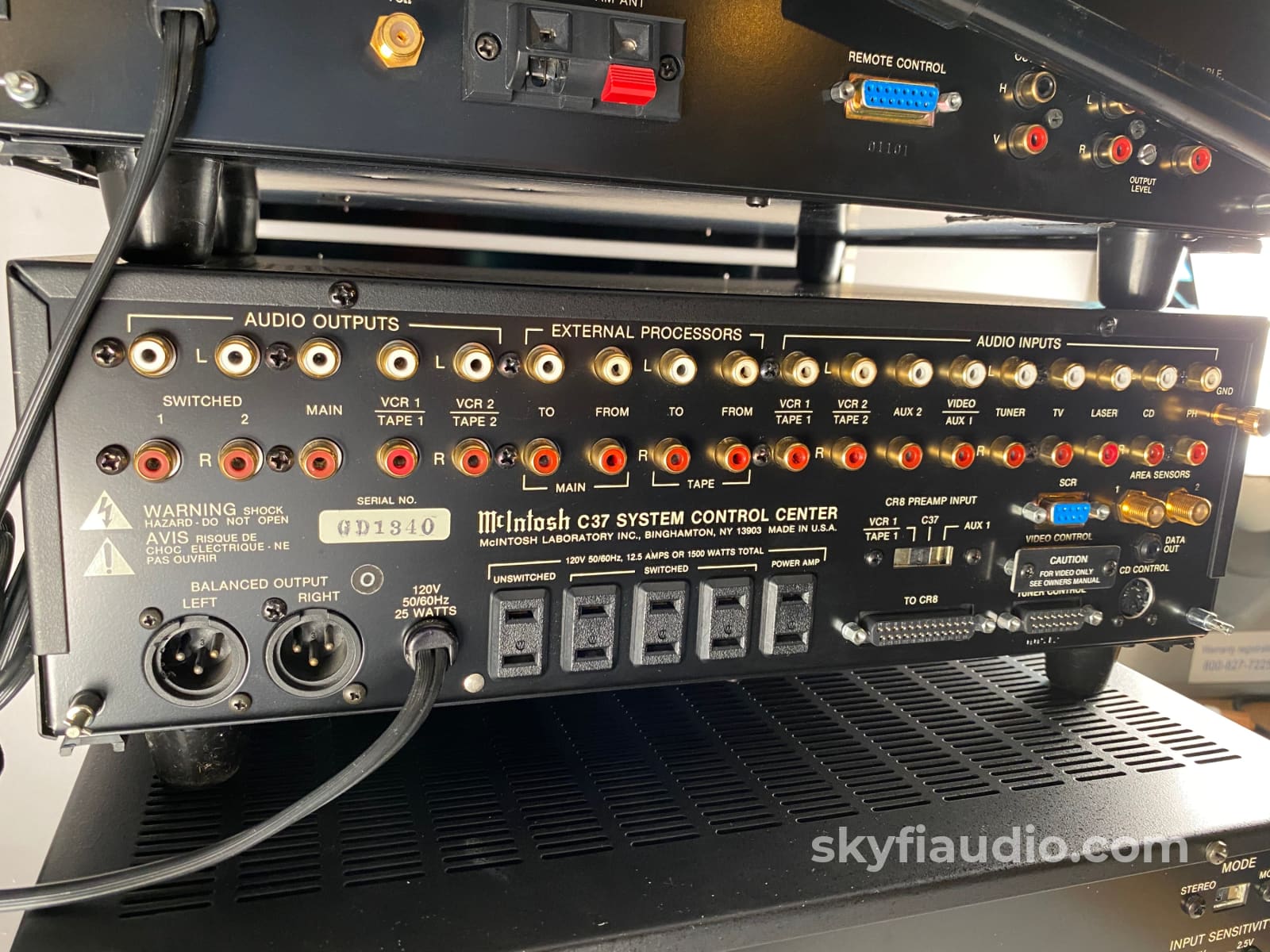 Mcintosh 4 Piece System From The 1980S And 1990S = C37 + Mc7200 Mcd7007 Mr7083 Skyfi Curated