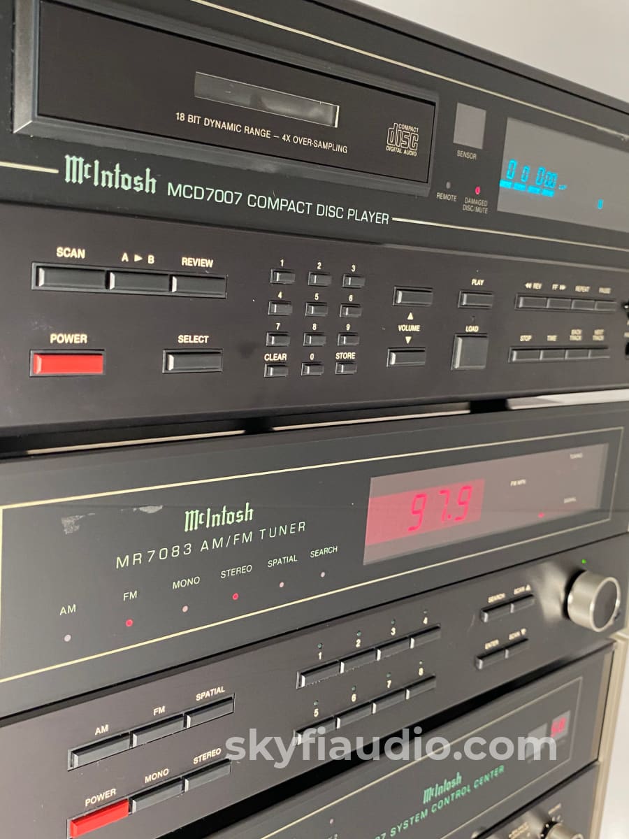 Mcintosh 4 Piece System From The 1980S And 1990S = C37 + Mc7200 Mcd7007 Mr7083 Skyfi Curated