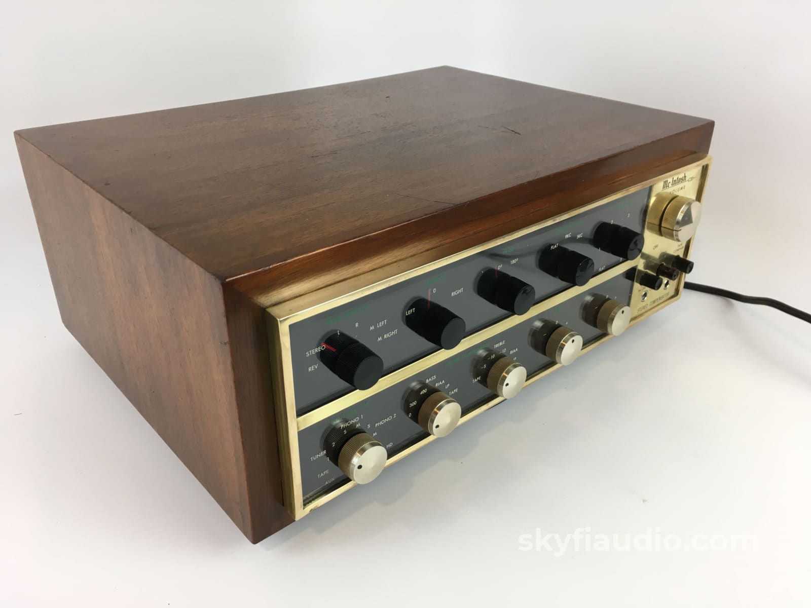 Mcintosh C20 Stereo Tube Preamp In Rare Brass Collectable And Serviced Preamplifier