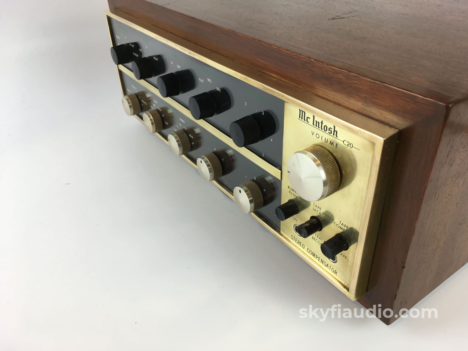 Mcintosh C20 Stereo Tube Preamp In Rare Brass Collectable And Serviced Preamplifier