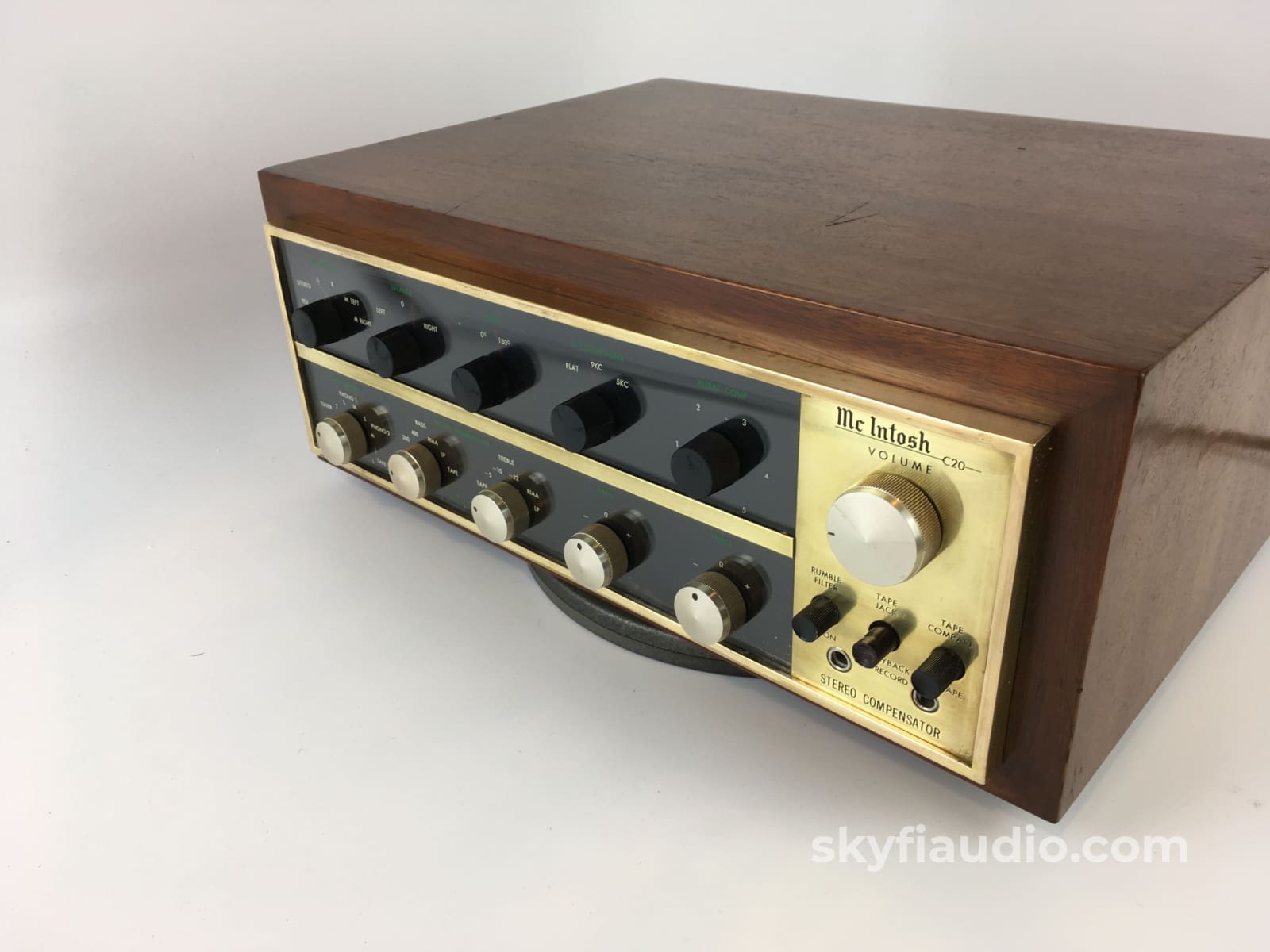 Mcintosh C20 Stereo Tube Preamp In Rare Brass Collectable And Serviced Preamplifier