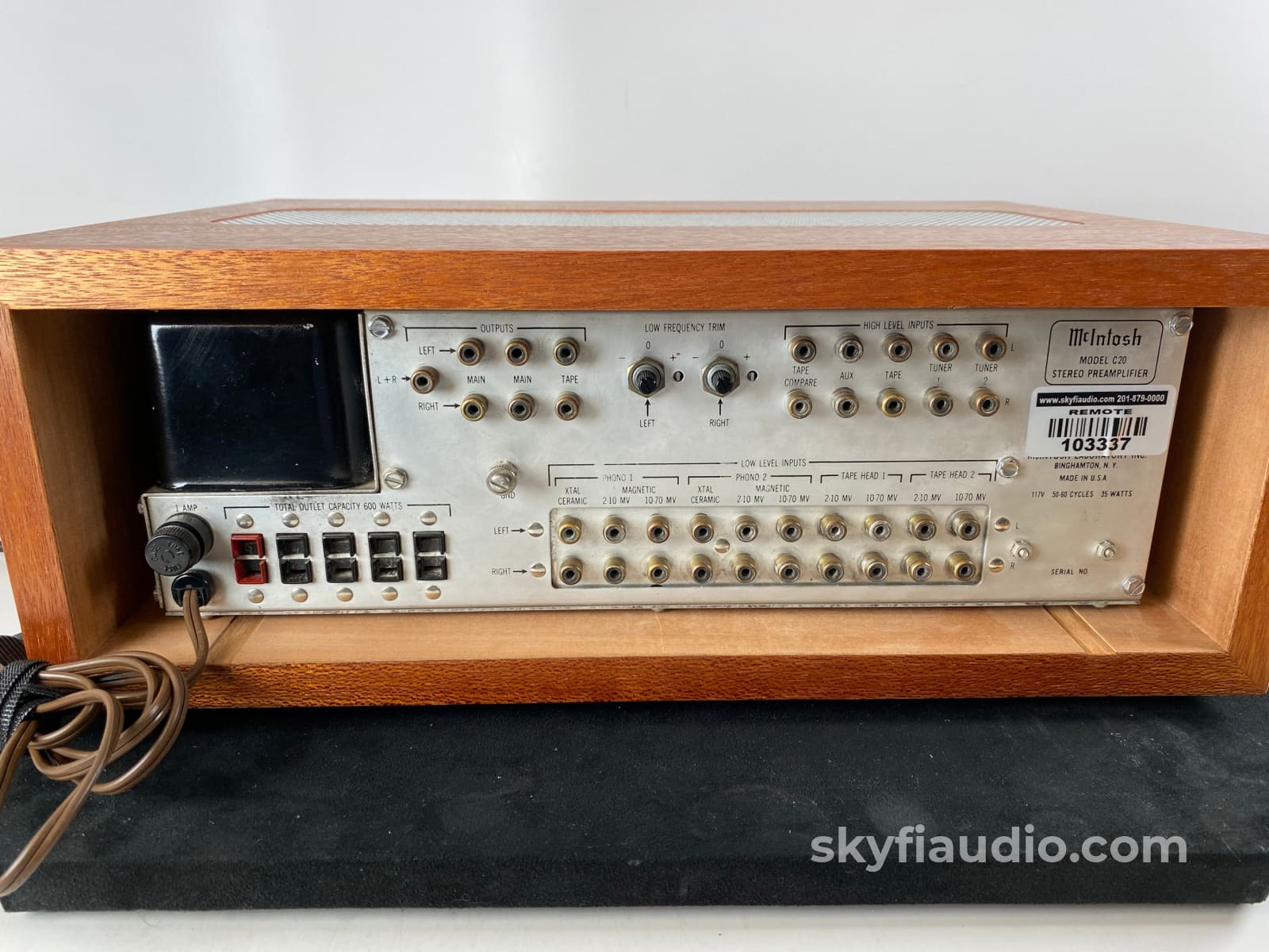Mcintosh C20 Vintage Tube Preamp With Custom Case And Full Telefunken Complement Preamplifier