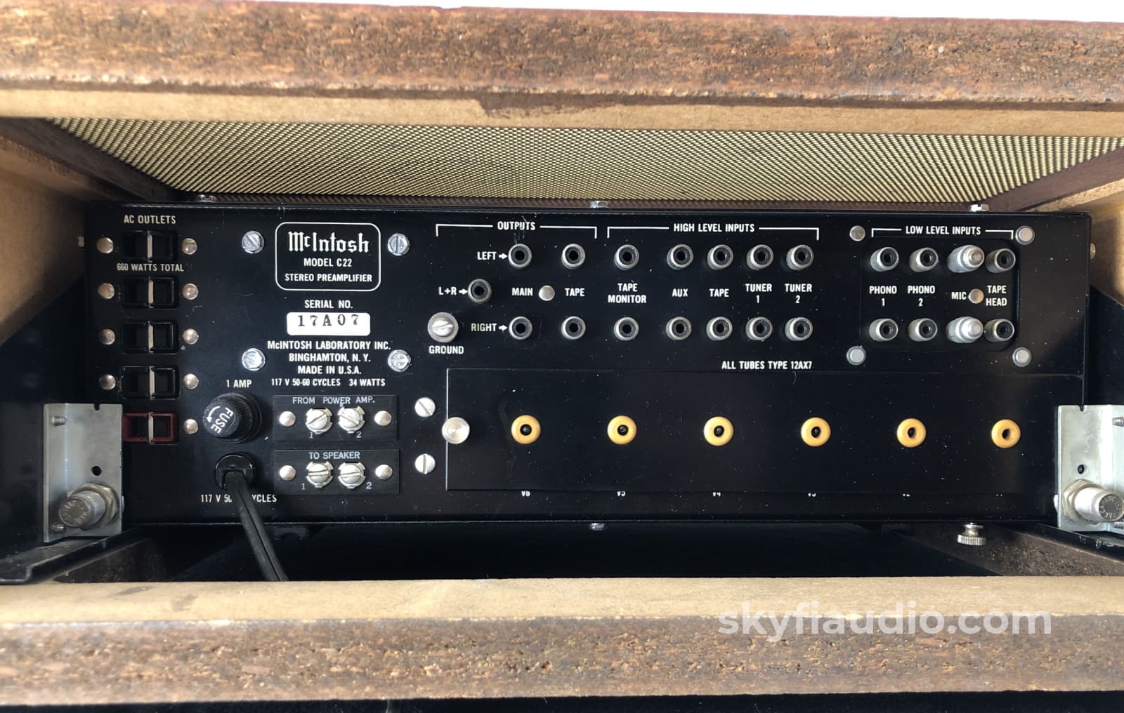 Mcintosh C22 Vintage All-Tube Preamp - Collectors Edition Skyfi Restored Preamplifier