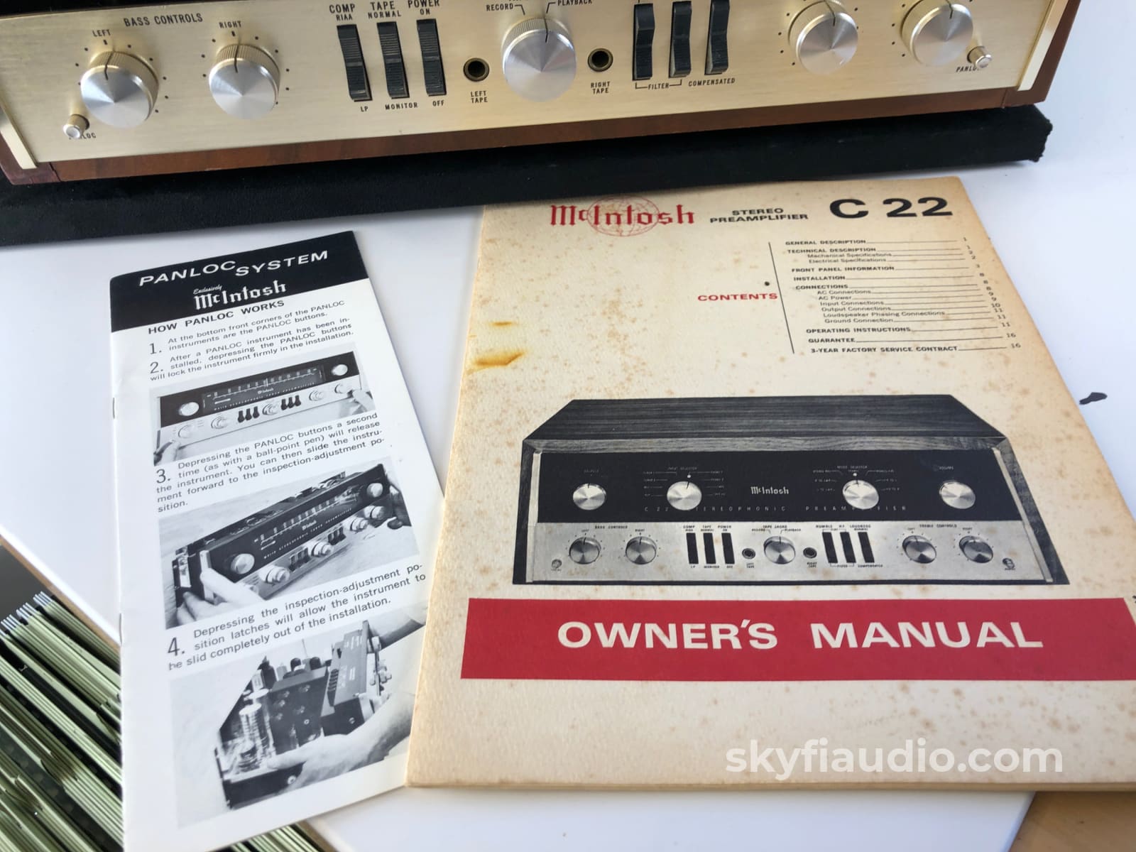 Mcintosh C22 Vintage All-Tube Preamp - Collectors Edition Skyfi Restored Preamplifier