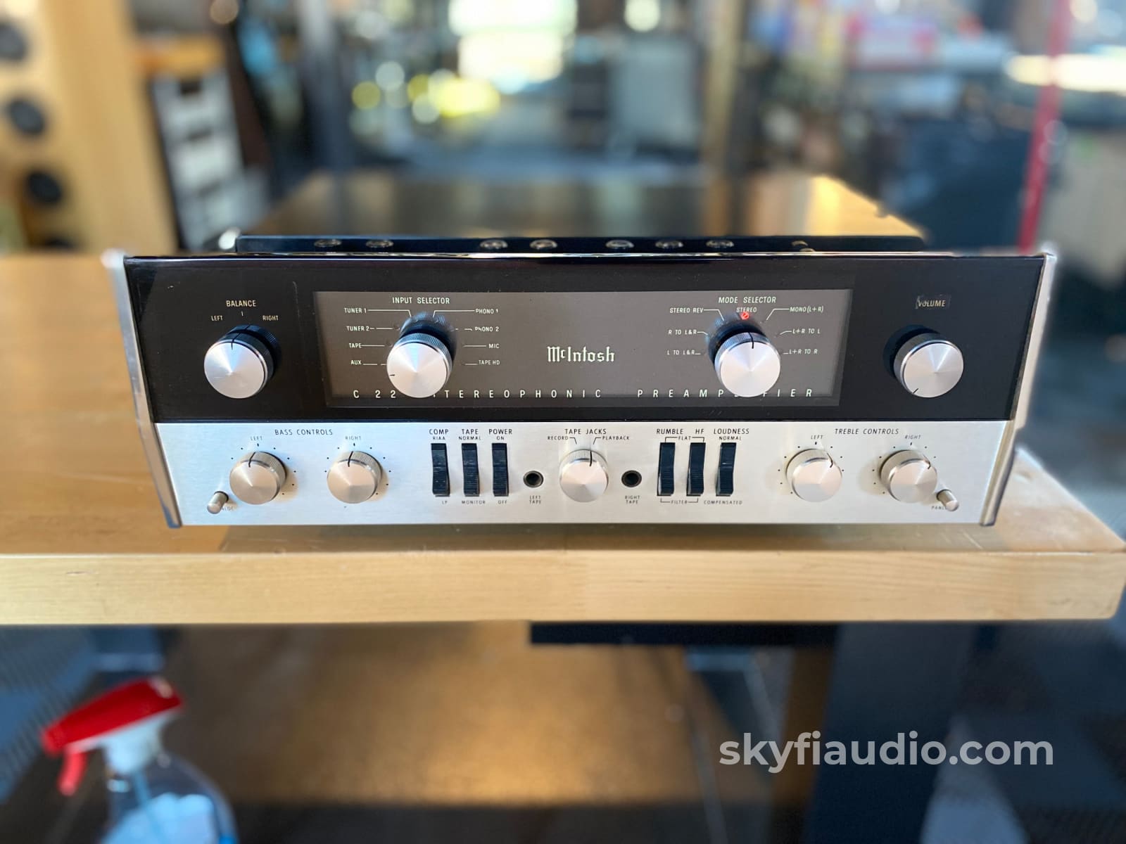 Mcintosh C22 Vintage Tube Preamplifier Restored And Highly Collectible .