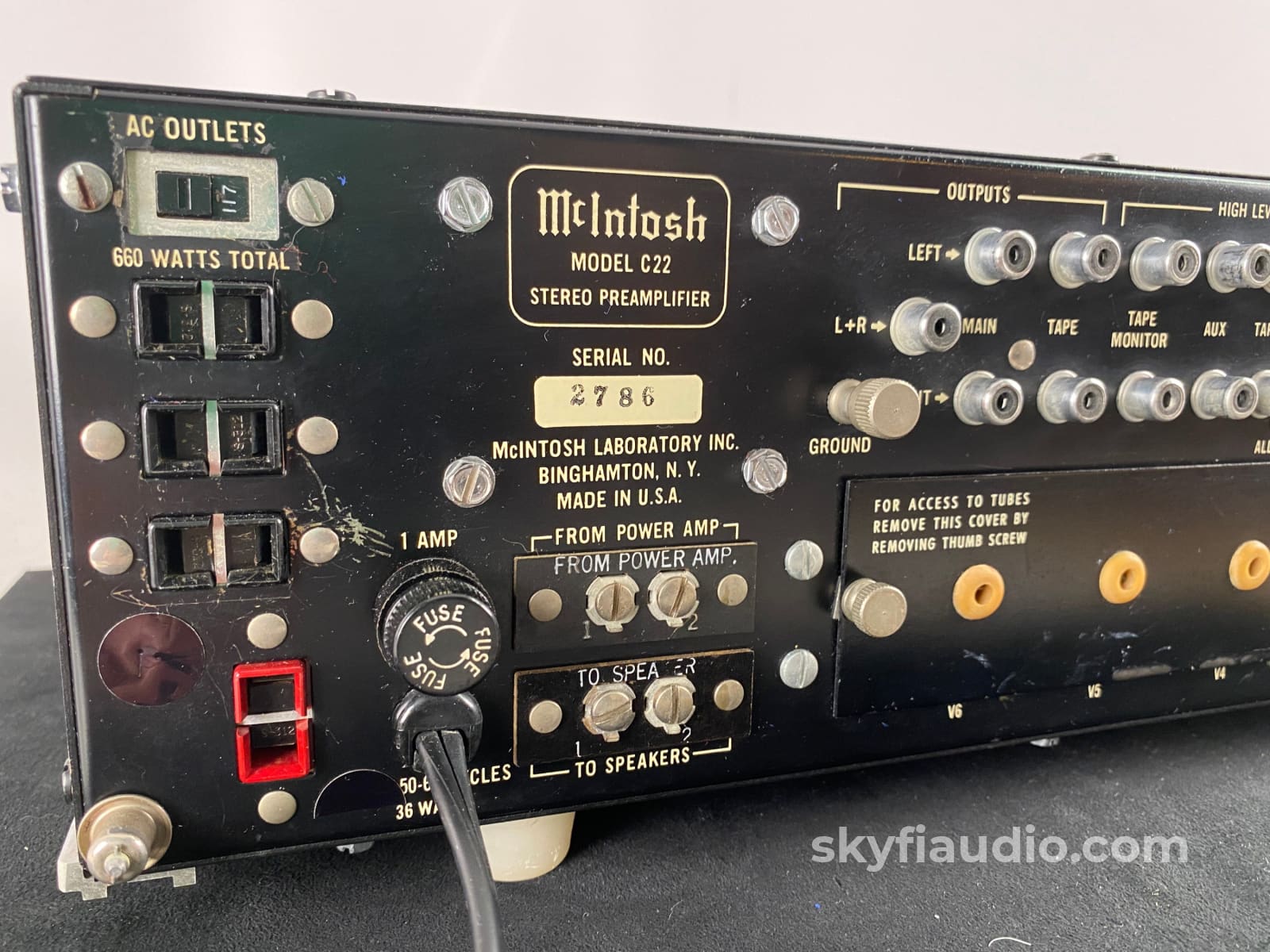 Mcintosh C22 Vintage Tube Preamplifier Restored Highly Collectable