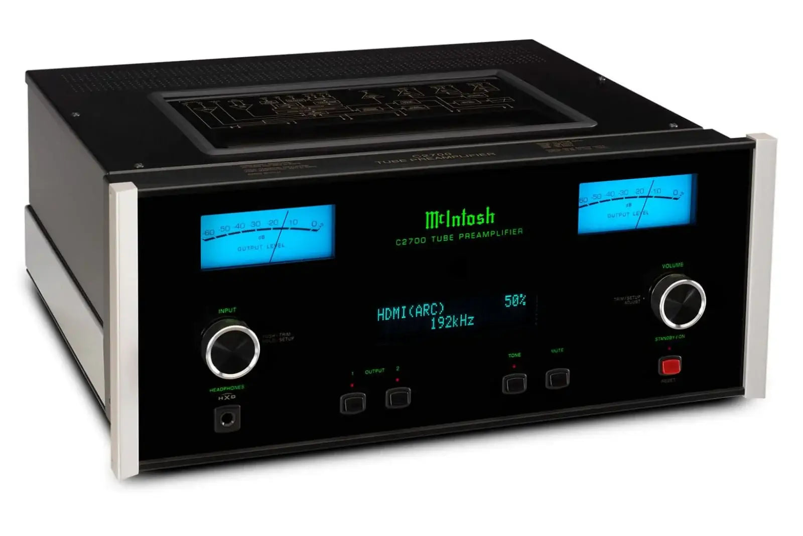 McIntosh C2700 Tube Preamplifier and Quad Balanced DAC - Factory Refurbished - Preamplifier