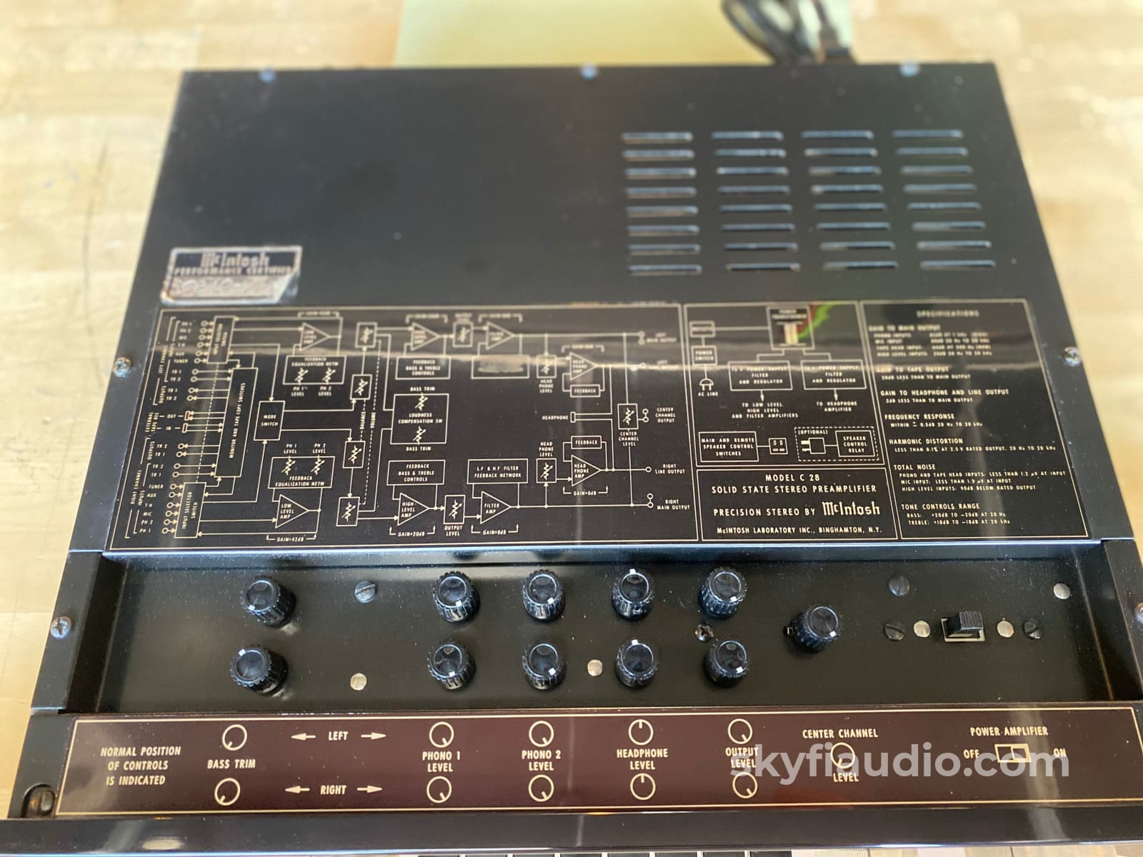 Mcintosh C28 Vintage Analog Preamp With Phono - Serviced Rec0T1O0Myntes6Nd