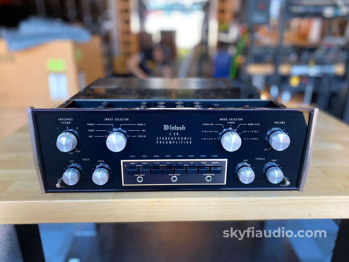 Mcintosh C28 Vintage Analog Preamp With Phono - Serviced Preamplifier