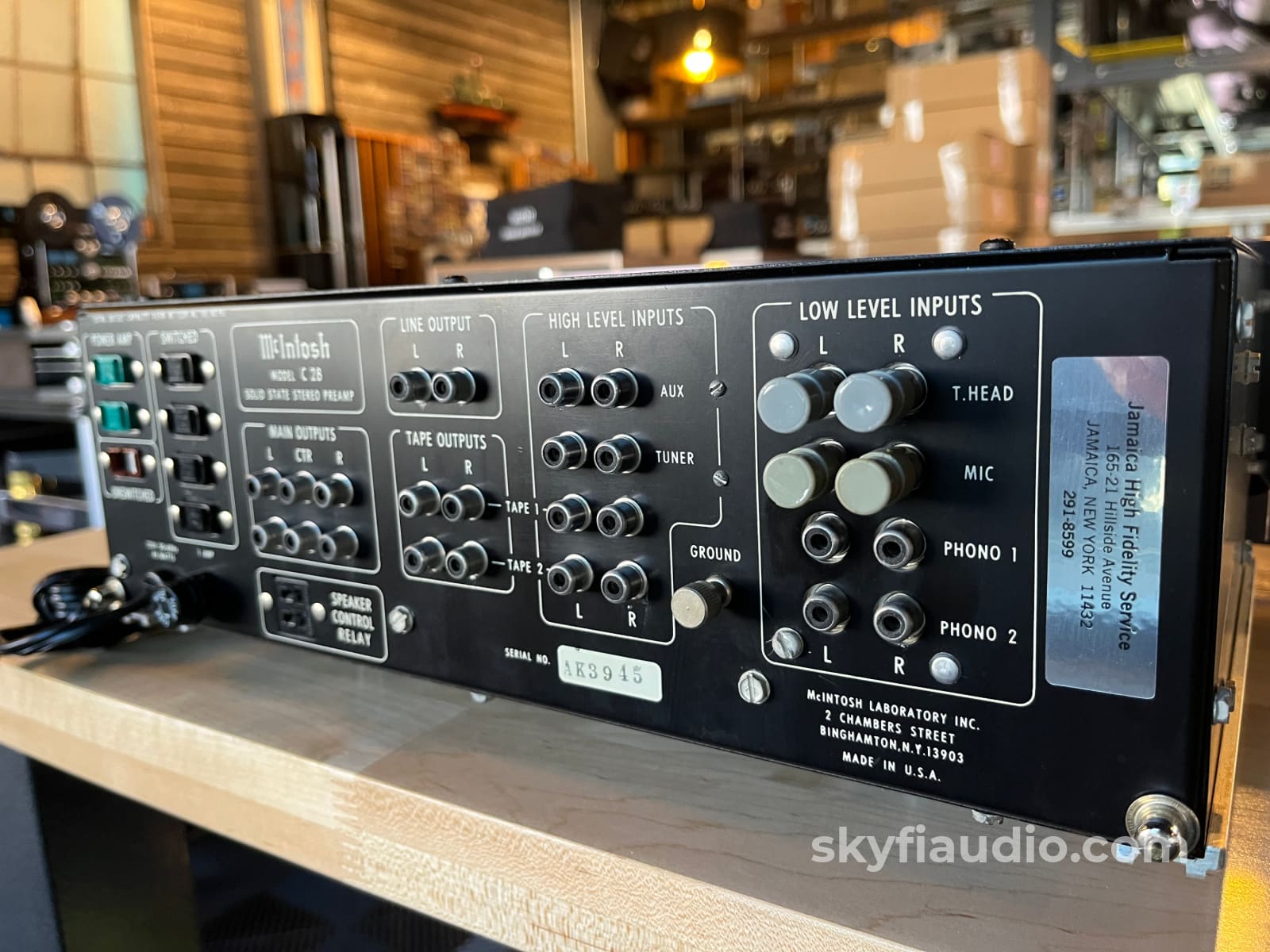 McIntosh C28 Vintage Solid State Preamplifier- Lightly Serviced Preamplifier