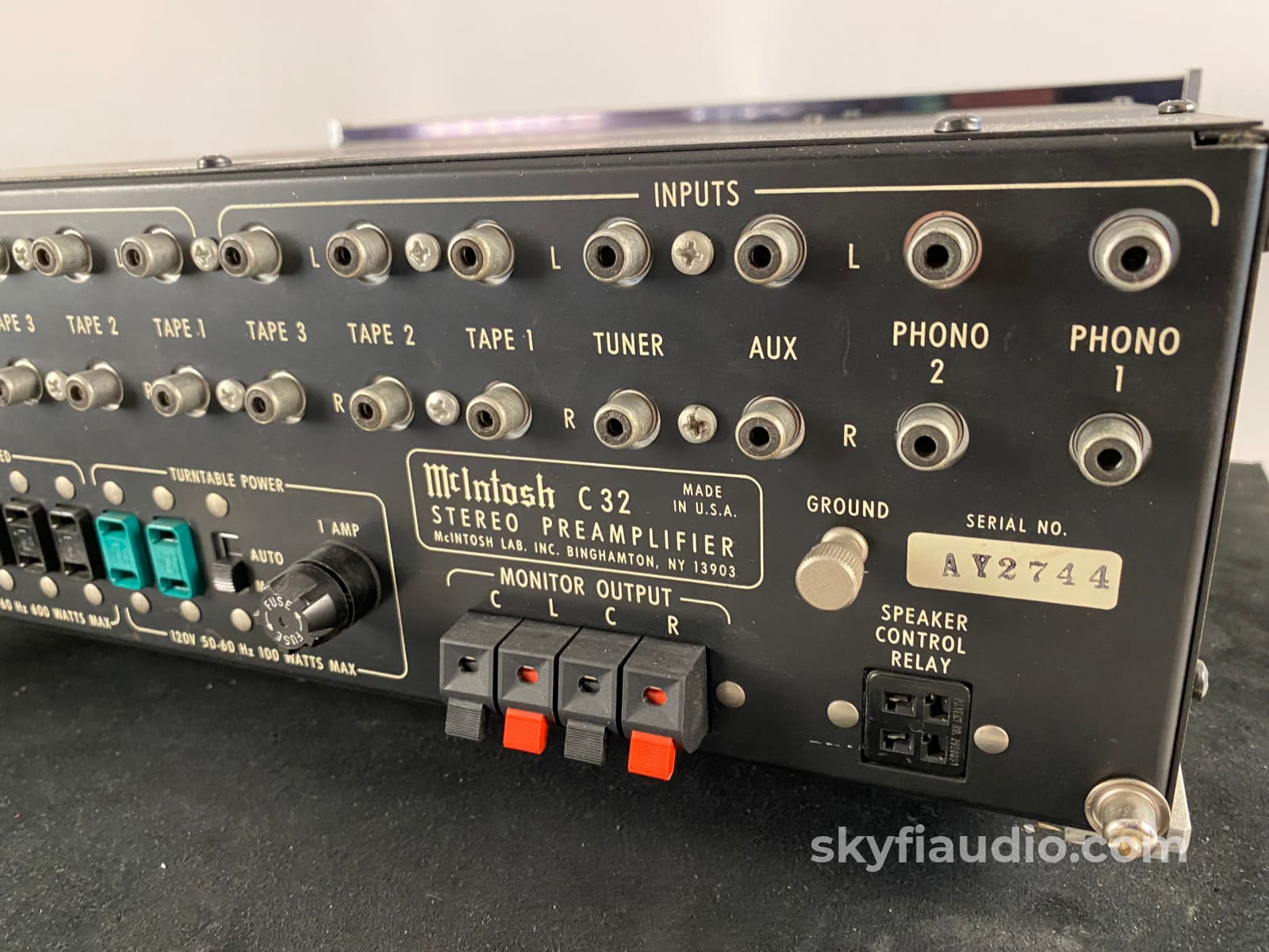 Mcintosh C32 Vintage Analog Preamplifier With Phono