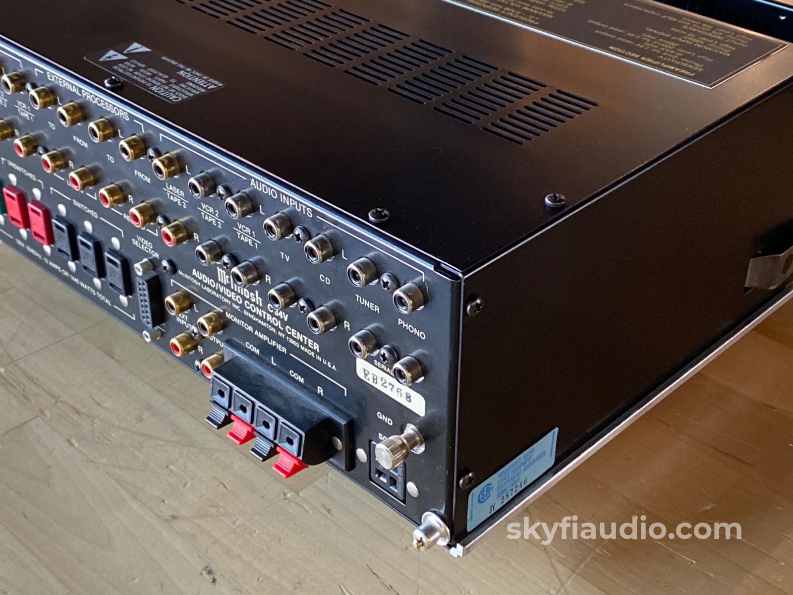 Mcintosh C34V Vintage Preamp With Front Eq Controls And Phono Preamplifier