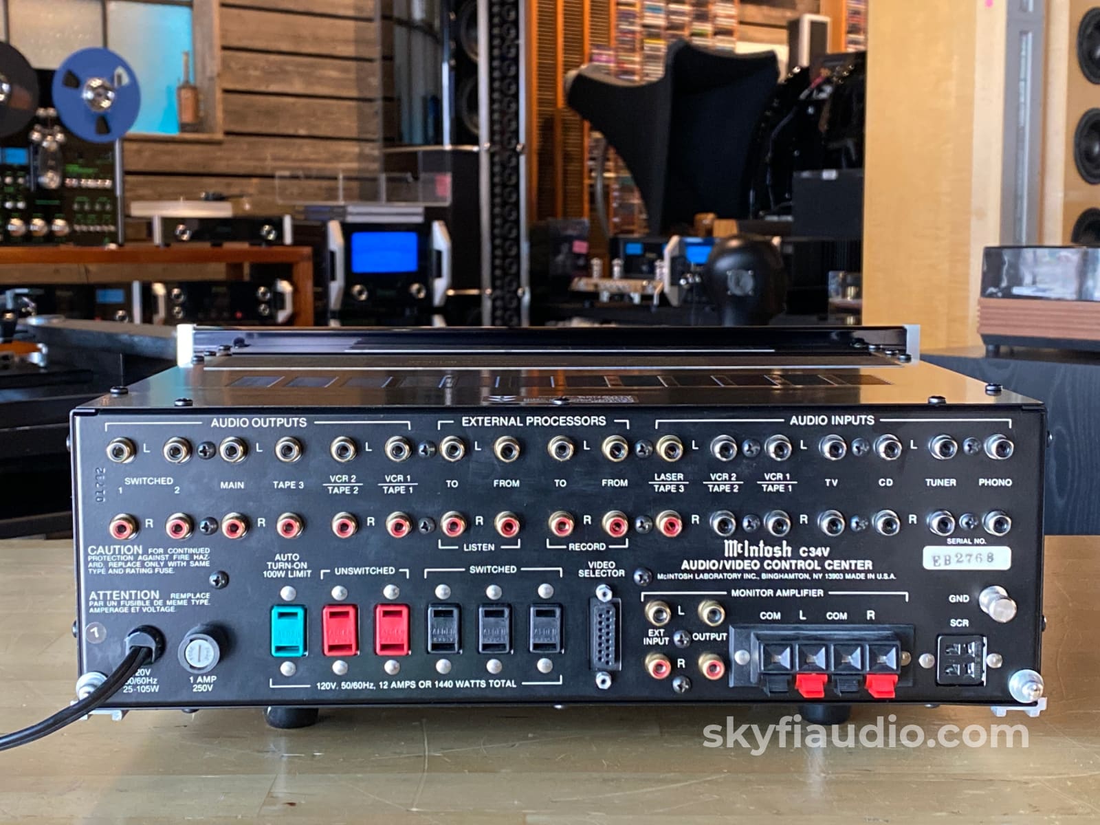 Mcintosh C34V Vintage Preamp With Front Eq Controls And Phono Preamplifier