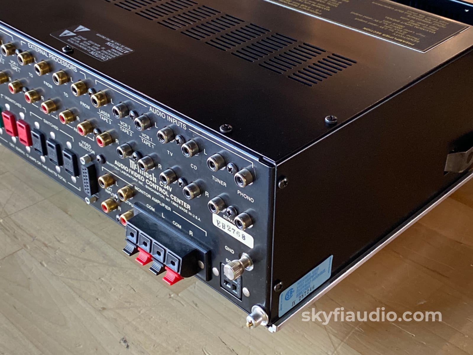 Mcintosh C34V Vintage Preamp With Front Eq Controls And Phono Preamplifier