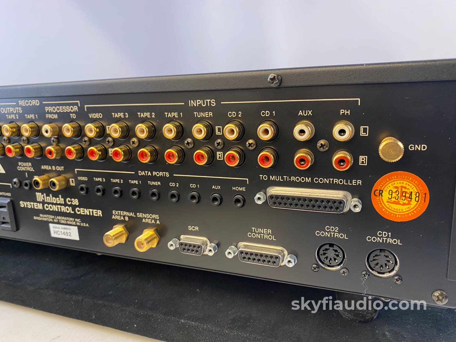 Mcintosh C38 Preamplifier - Full Featured Including Phono Stage