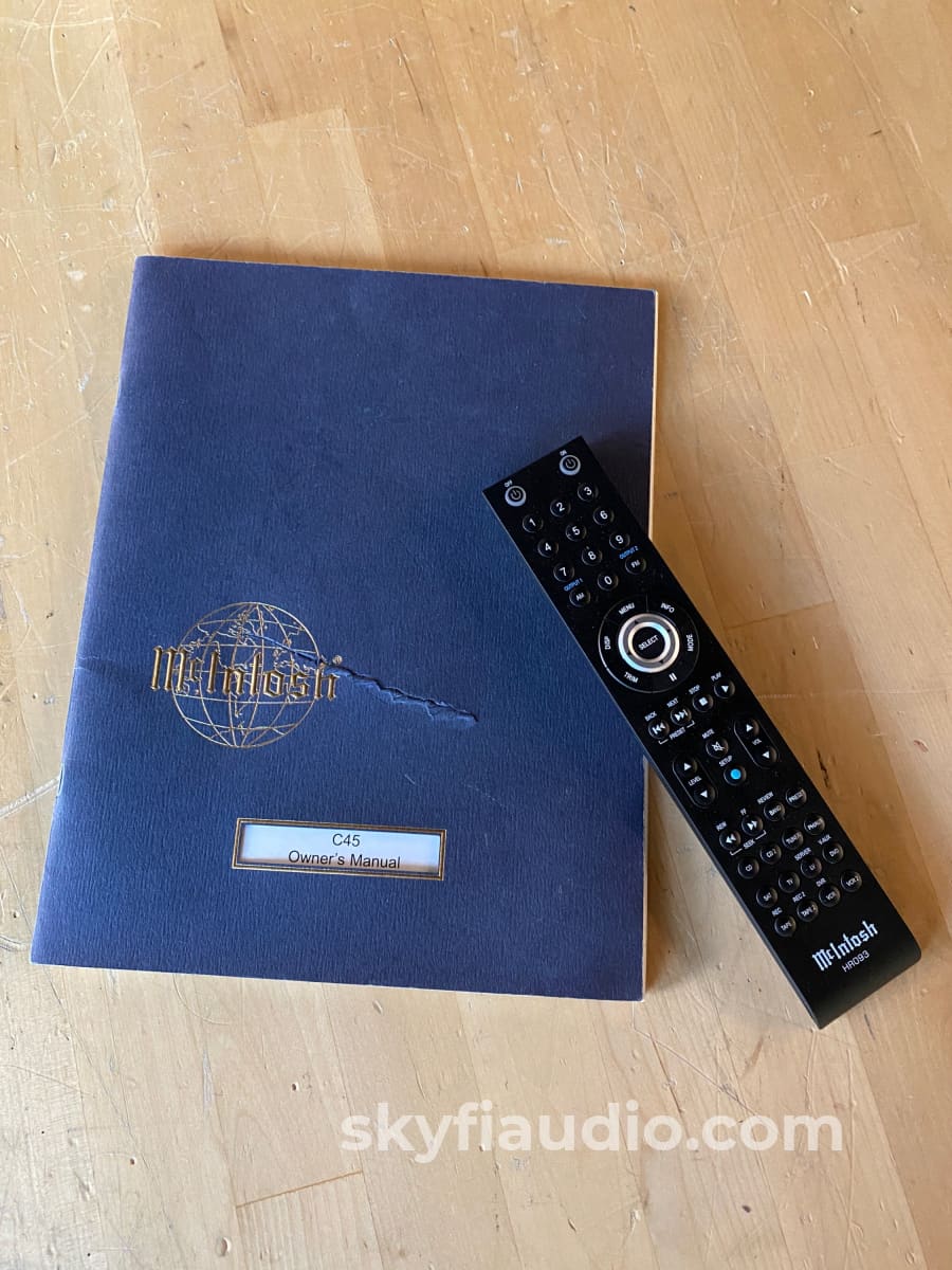 Mcintosh C45 Preamp - All Analogue With Phone Input Fiber Optic Lighting Preamplifier