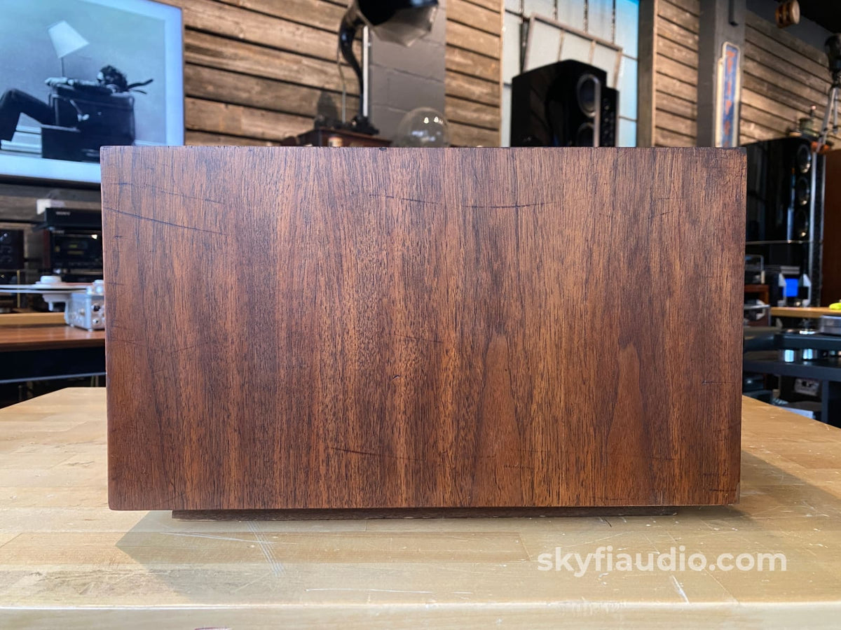 Mcintosh L21 Wood Veneer Cabinet - Slant Feet W/ 13.5 Panlocs For Mc2105 Rustic Patina Oil Finish