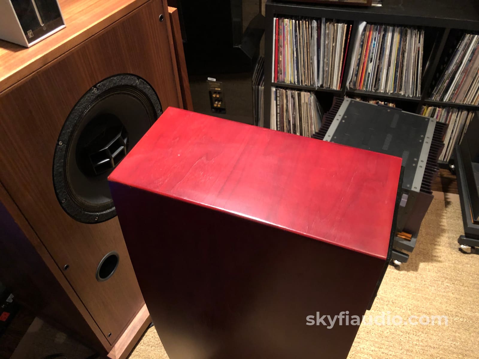 Mcintosh Ls340 Speakers - Red Cherry Finish