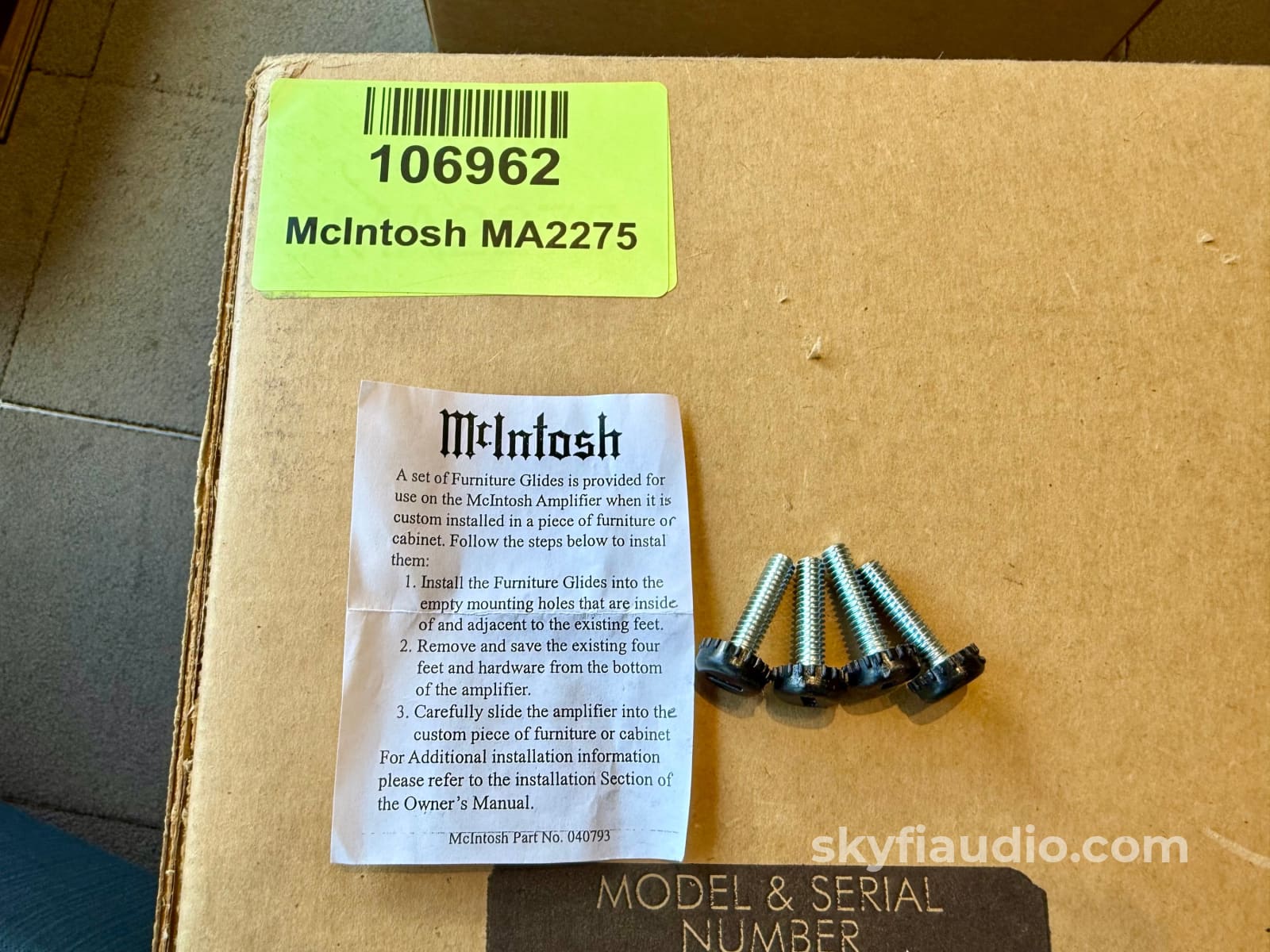 McIntosh MA2275 Tube Integrated Amplifier - Excellent Condition Collectors Set - Super Rare Integrated Amplifier