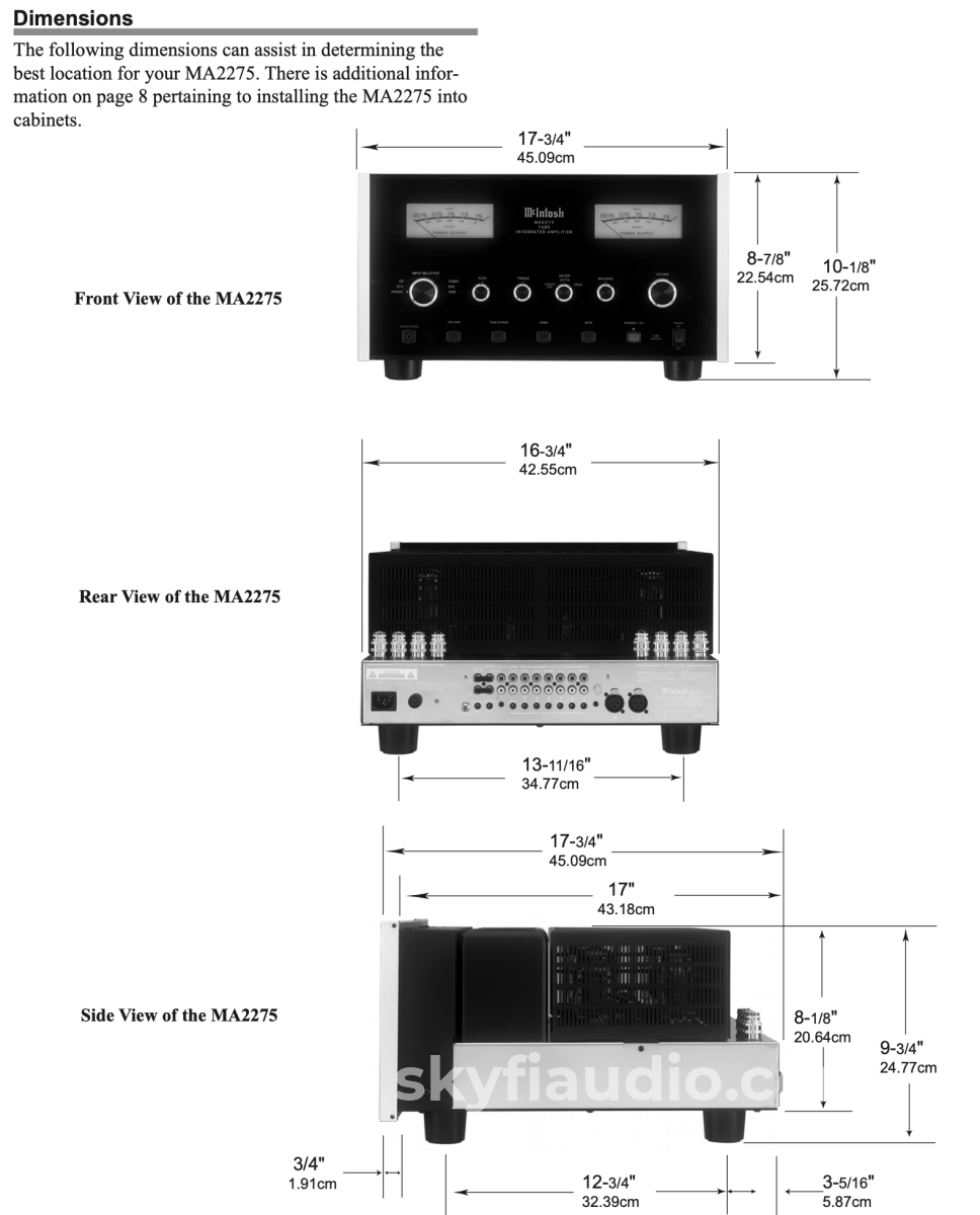McIntosh MA2275 Tube Integrated Amplifier - Excellent Condition Collectors Set - Super Rare Integrated Amplifier