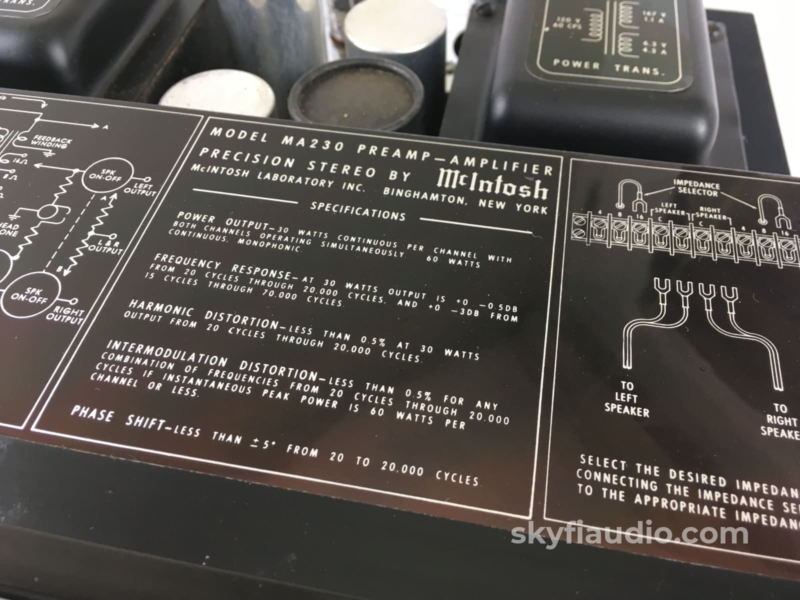 Mcintosh Ma230 Tube Integrated Amplifier